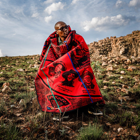 Basotho - Chabana SA Khomo | Black/Scarlet/Royal/Emerald