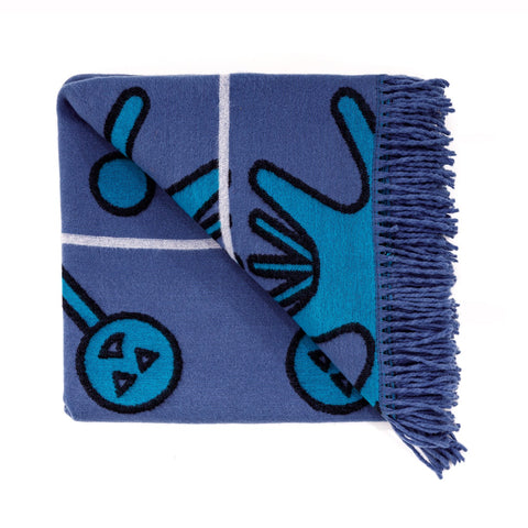 YBD Throw - Khalala | Blue Velvet/Aqua