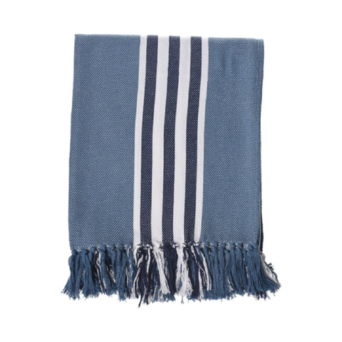 Protea Pin Stripe - Shoreline | Prov Blue/Navy