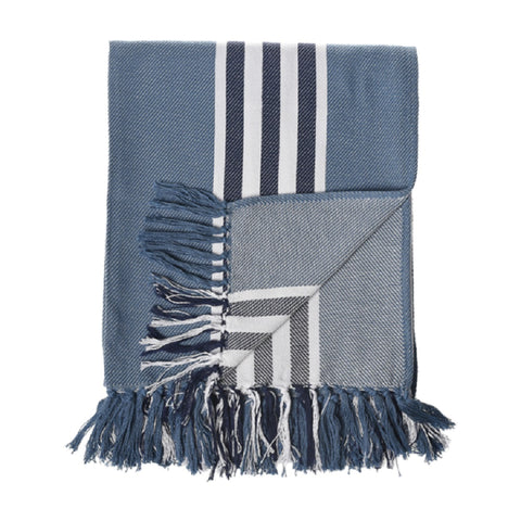 Protea Pin Stripe - Shoreline | Prov Blue/Navy