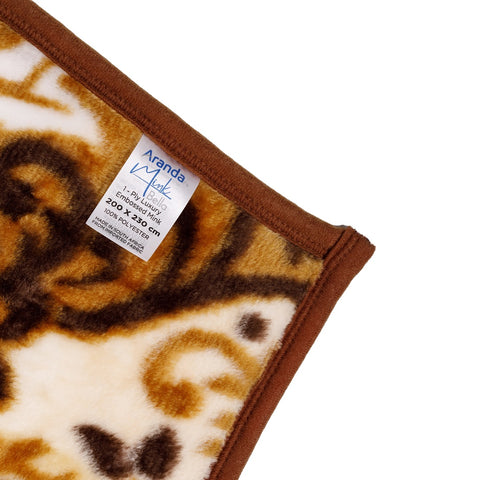 Faux Mink - Silk Road | Cocoa/Caramel (Double / Queen Size)