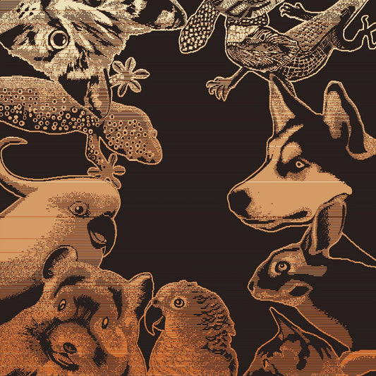 Finesse Pet Blanket - Menagerie | Choc/Desert