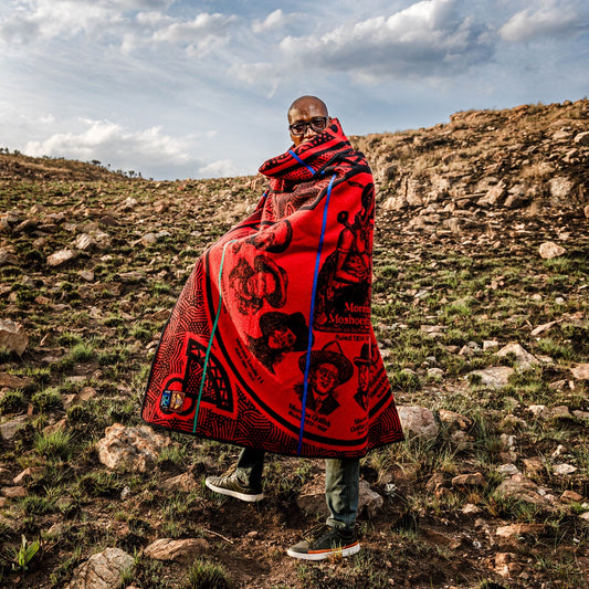 Basotho - Chabana SA Khomo | Black/Scarlet/Royal/Emerald