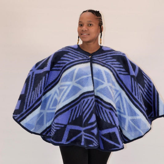 Wearing Cape - Afrocentric | Navy/Electric