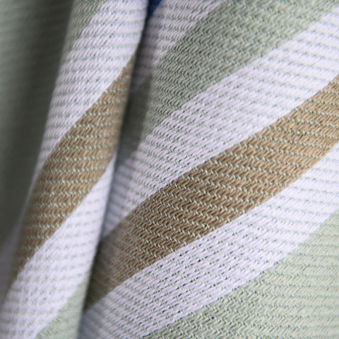 Protea Pin Stripe - Miami | Eggshell/Cobblestone