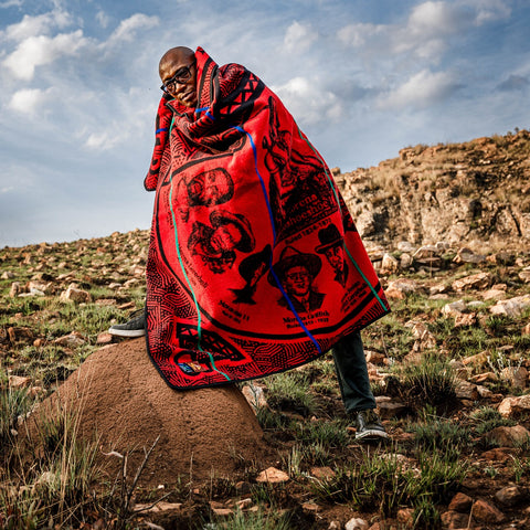 Basotho - Chabana SA Khomo | Black/Scarlet/Royal/Emerald