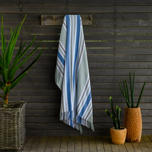 Protea Pin Stripe - Miami | Eggshell/Cobblestone