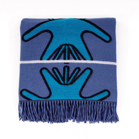 YBD Throw - Khalala | Blue Velvet/Aqua