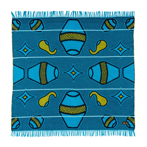 YBD Throw - Moritsoana | Aqua/Yellow