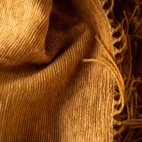 Chenille Throw - Plain Butterscotch