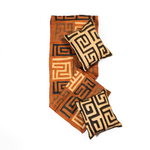 Congo - Amanda Kuba Cloth | Cocoa/Clay