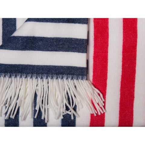 Melody - Border Stripe | Navy/Red