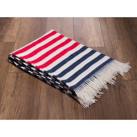 Melody - Border Stripe | Navy/Red