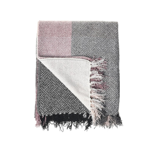 Chenille Throw - Trellis | Deep Pink/Ice Violet