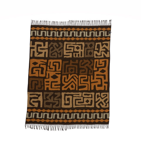 Congo - Amanda Kuba Cloth | Cocoa/Clay