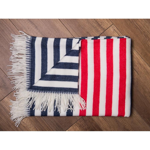 Melody - Border Stripe | Navy/Red