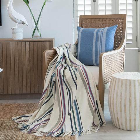 Protea Pin Stripe - Aruba | Navy/North Sea