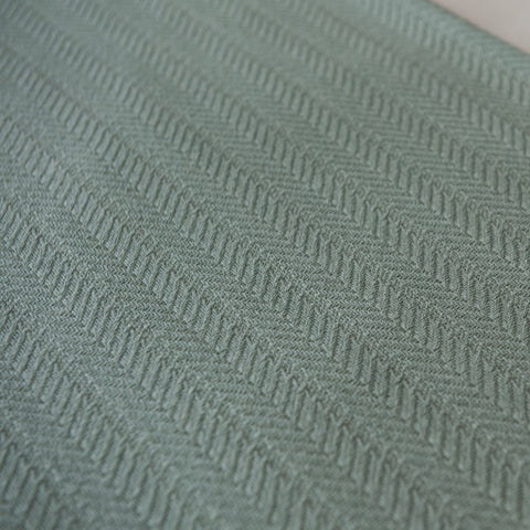 Cotton Blanket - Chevron | Eggshell